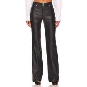 NWT GRLFRND Julia Leather Pant in Black